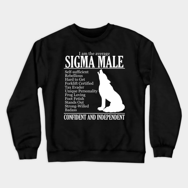 Average Sigma Male Crewneck Sweatshirt by giovanniiiii